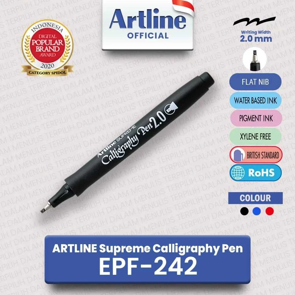 Ballpoint Calligraphy Artline / Pen Lettering Arabic EPF / Pulpen Kaligrafi Hitam